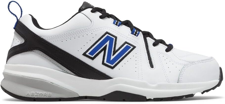 Мужские кроссовки New Balance 608 V5 для повседневной носки и тренировок, белый/черный — фото 2
