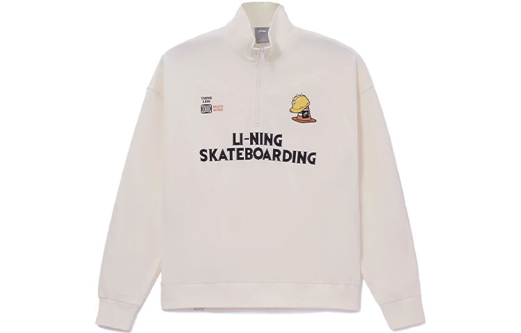 

Толстовка для скейтборда мужская, цвет белый Lining, кремовый