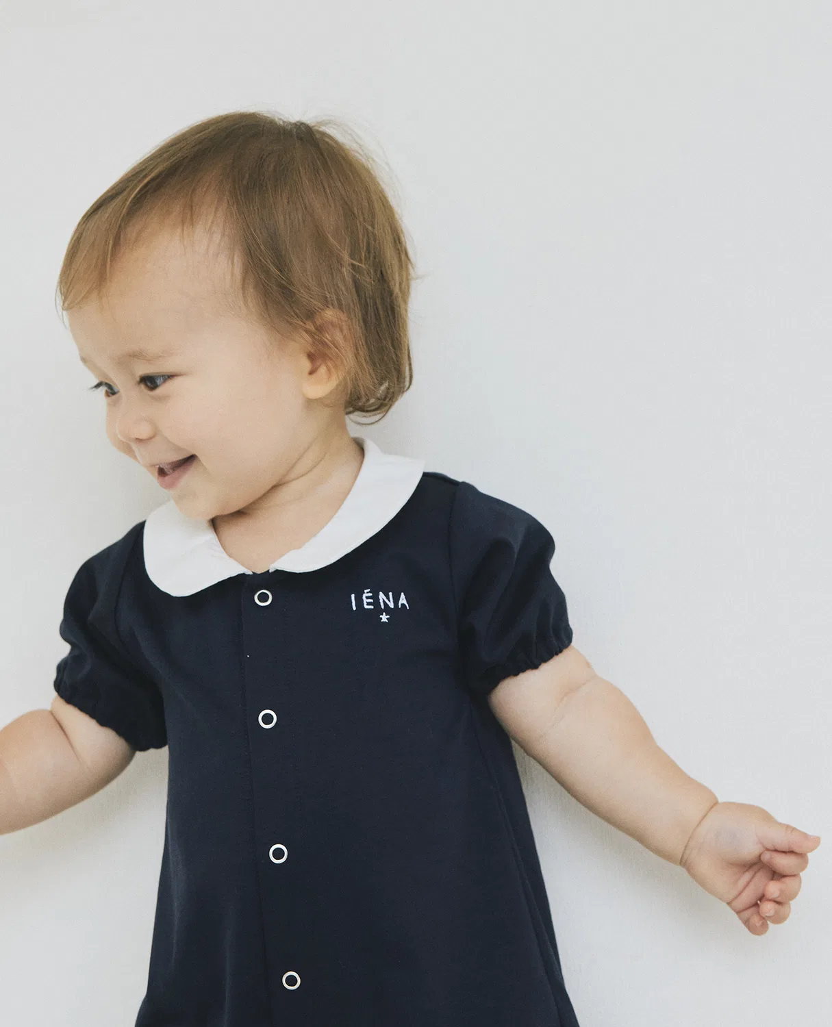 Комбинезон детский 2way летний IENA ENFANT BASIC хлопок 50-80 см розовый — фото 2
