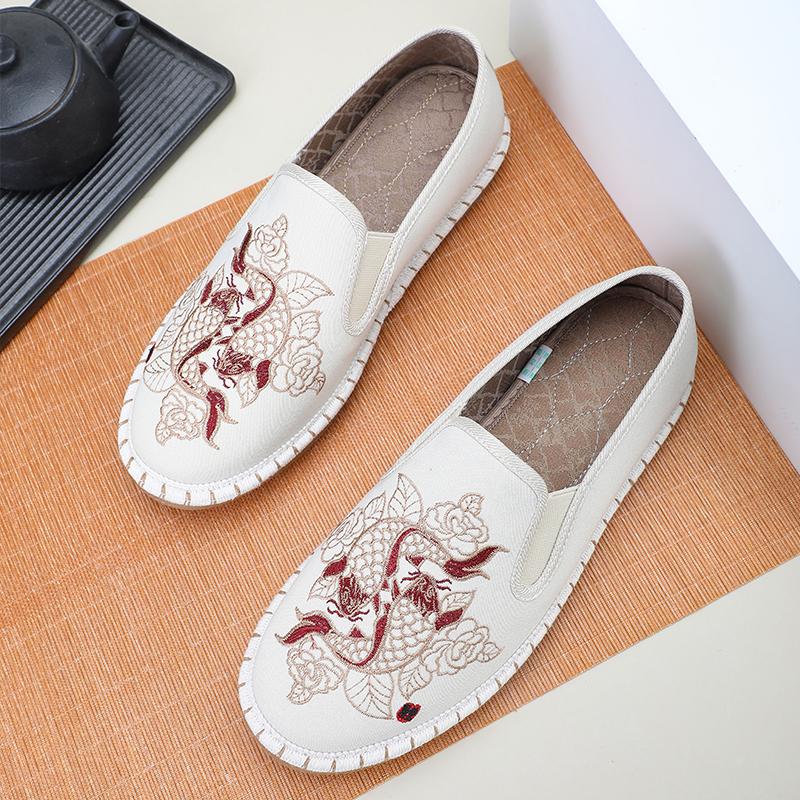 TAIHEYUAN Мужские повседневные кеды Low Top бежевые, цвет Beige — фото 2
