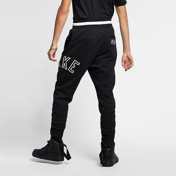 Спортивные штаны Nike Casual Sports Slim Fit Fleece Long Pants Black, черный — фото 3