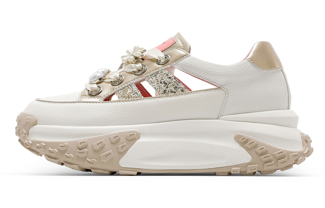 

Кроссовки C°BANNER Lifestyle Shoes Women's Low-top Gold, золотой, Желтый, Кроссовки C°BANNER Lifestyle Shoes Women's Low-top Gold, золотой