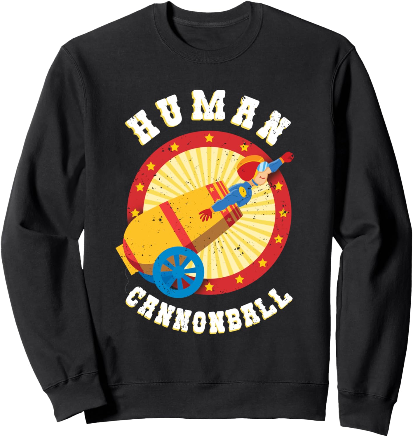 

Винтажная толстовка для карнавальной вечеринки с изображением «человека-пушки» и циркового посоха, черная Ingenius Carnival Theme Party Circus Staff, Черный, Винтажная толстовка для карнавальной вечеринки с изображением «человека-пушки» и циркового посоха