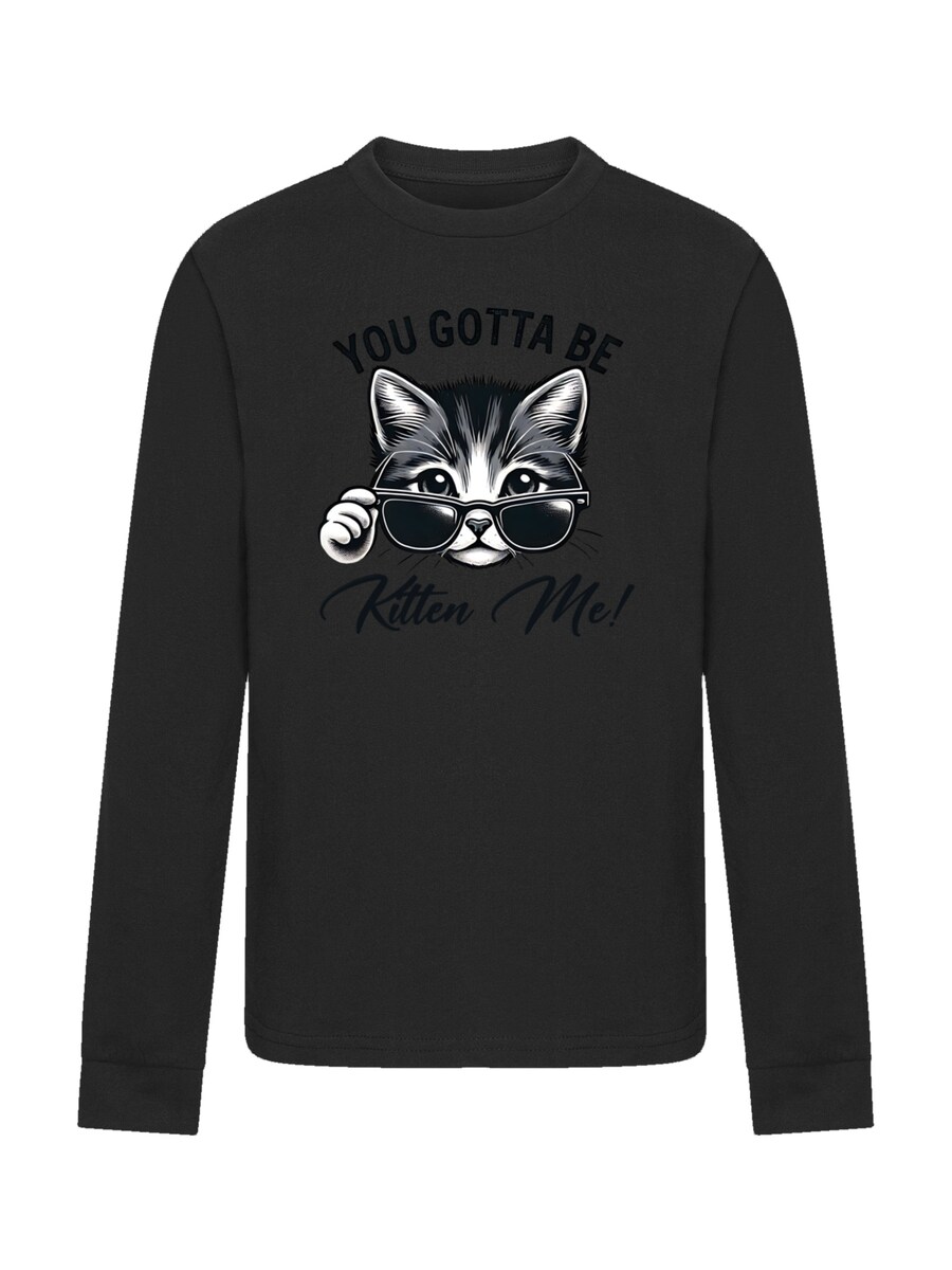 

Рубашка F4NT4STIC Kätzchen You Gotta Be Kitten Me!, цвет Black/mottled black