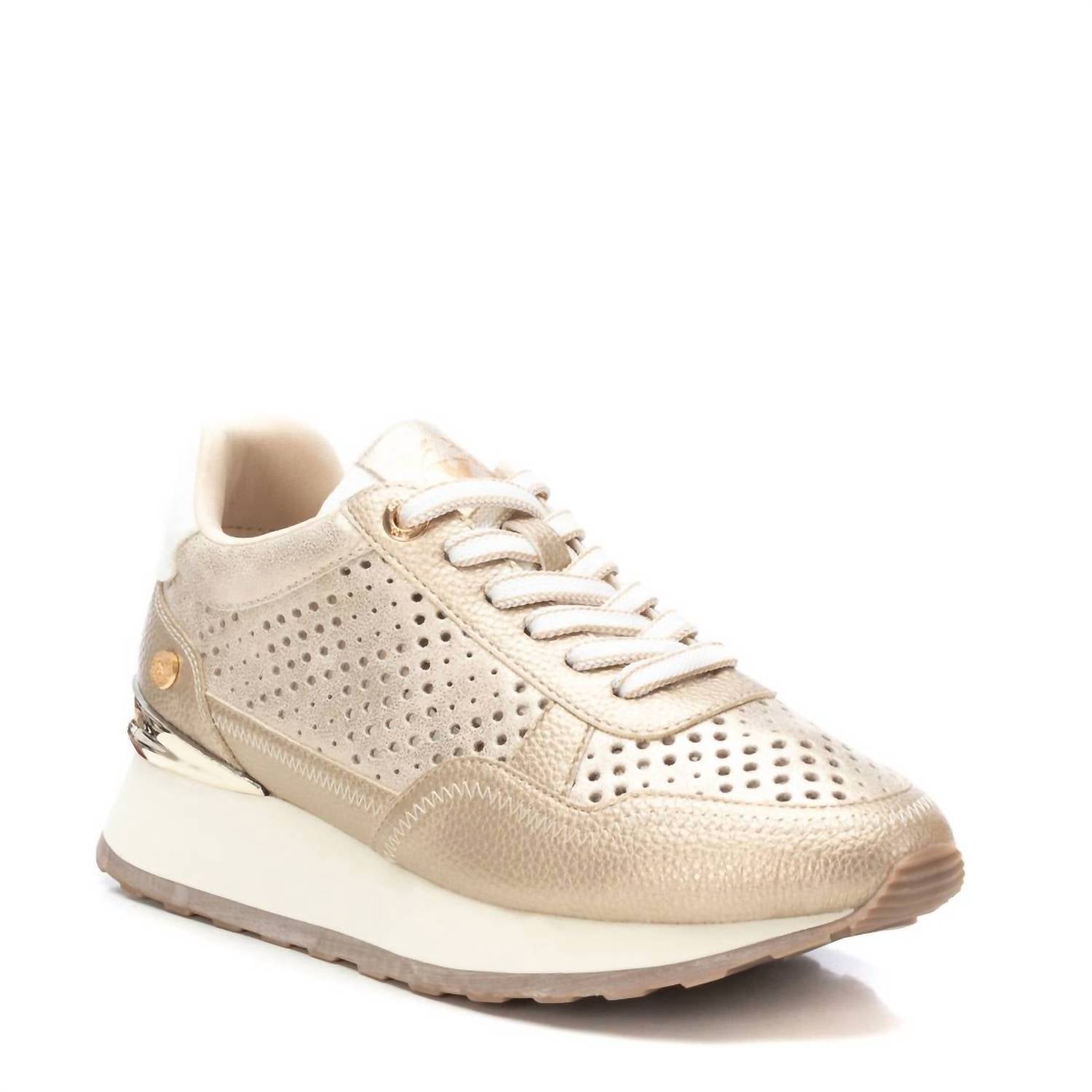 Женские золотые кроссовки Trainer Xti, золотой — фото 2