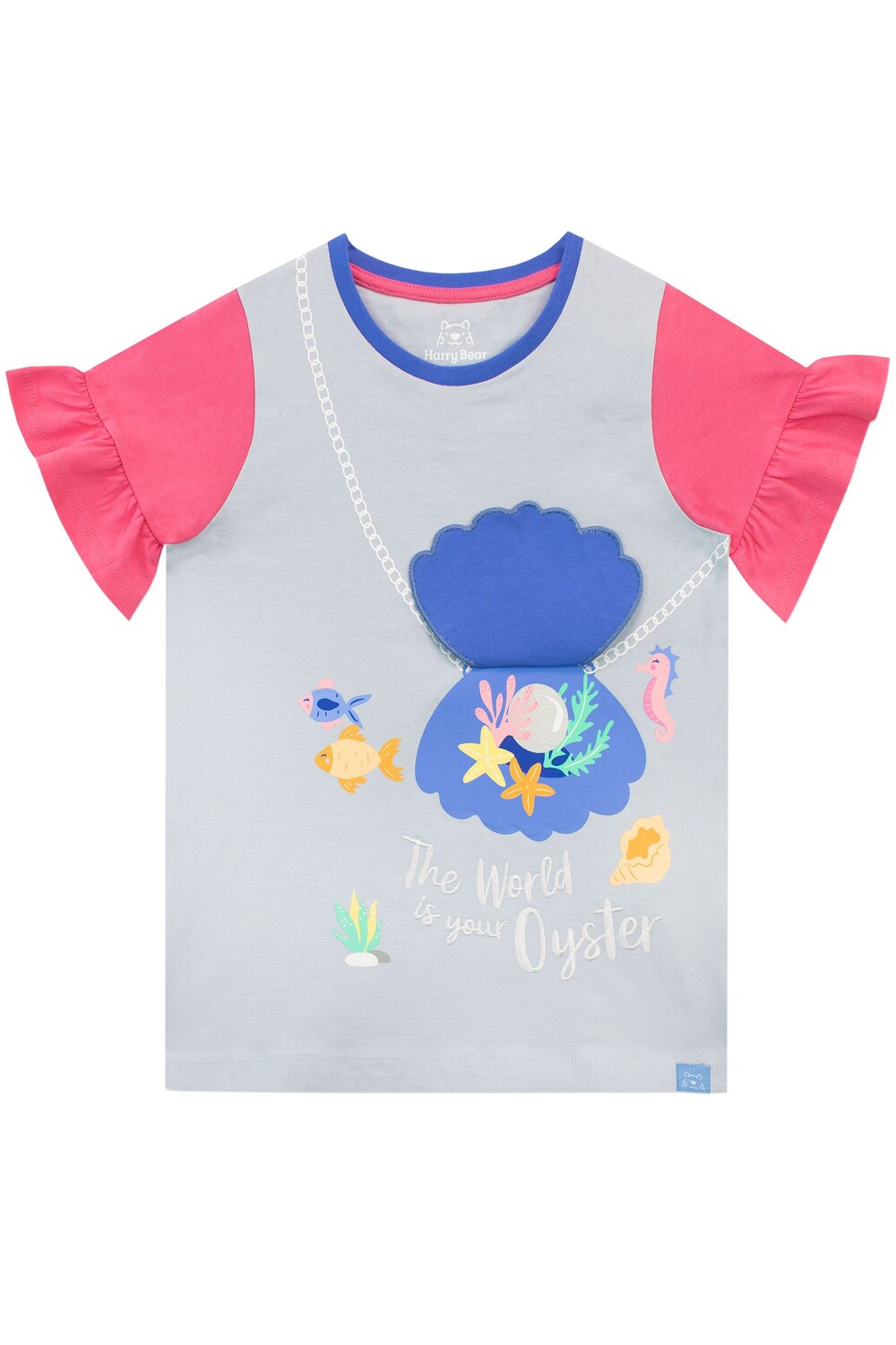 

Футболка с русалкой из 100% хлопка Harry Bear, розовый
