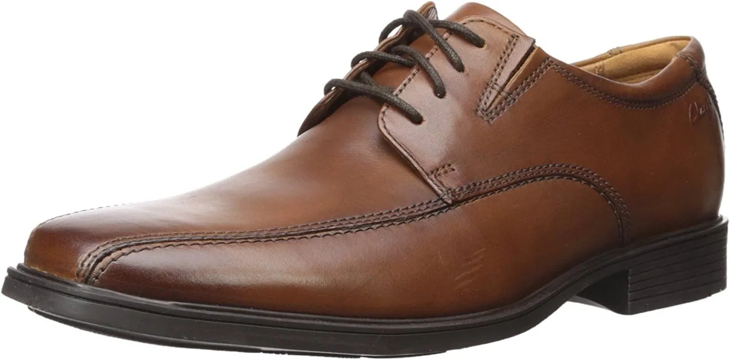 Мужские туфли-дерби Clarks Tilden Walk, 3-Brown Leather — фото 2