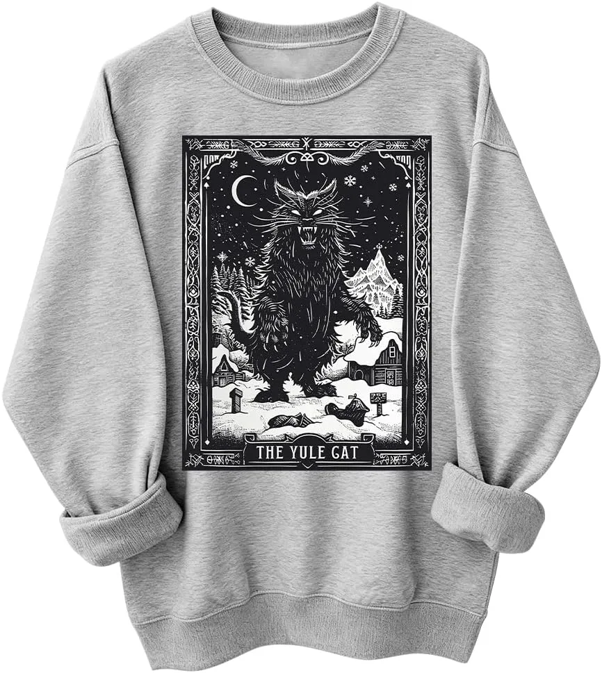 

Толстовка с принтом Yule Cat Tarot Card NACJOM