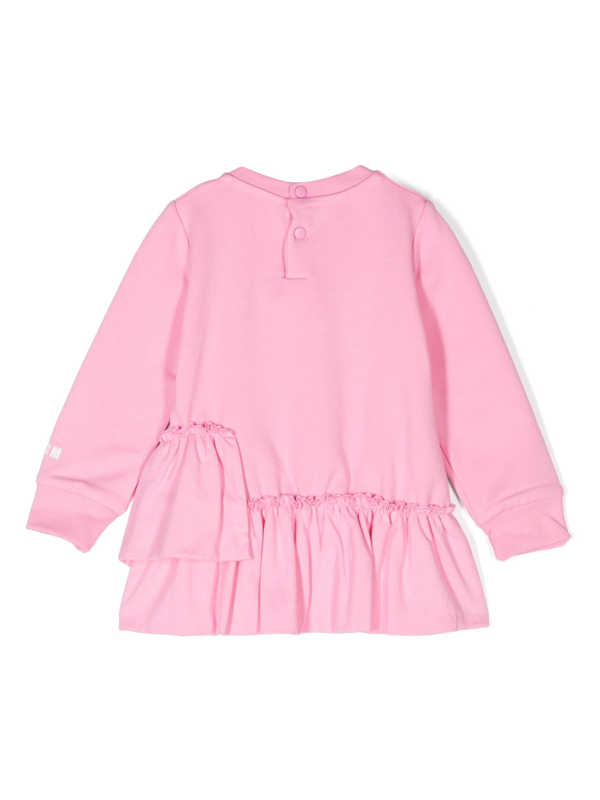 Платье с логотипом Msgm Kids, розовый — фото 2