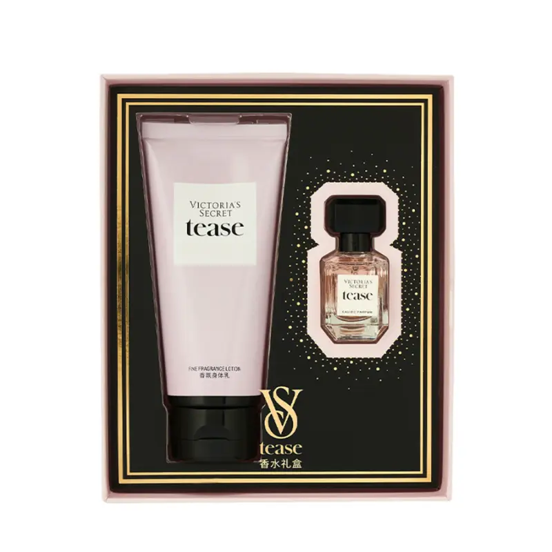 

Victoria's Secret Набор парфюма Black Allure с лосьоном для тела Eau De Parfum Frozen Pear с цветами гардении 100мл+7,5мл