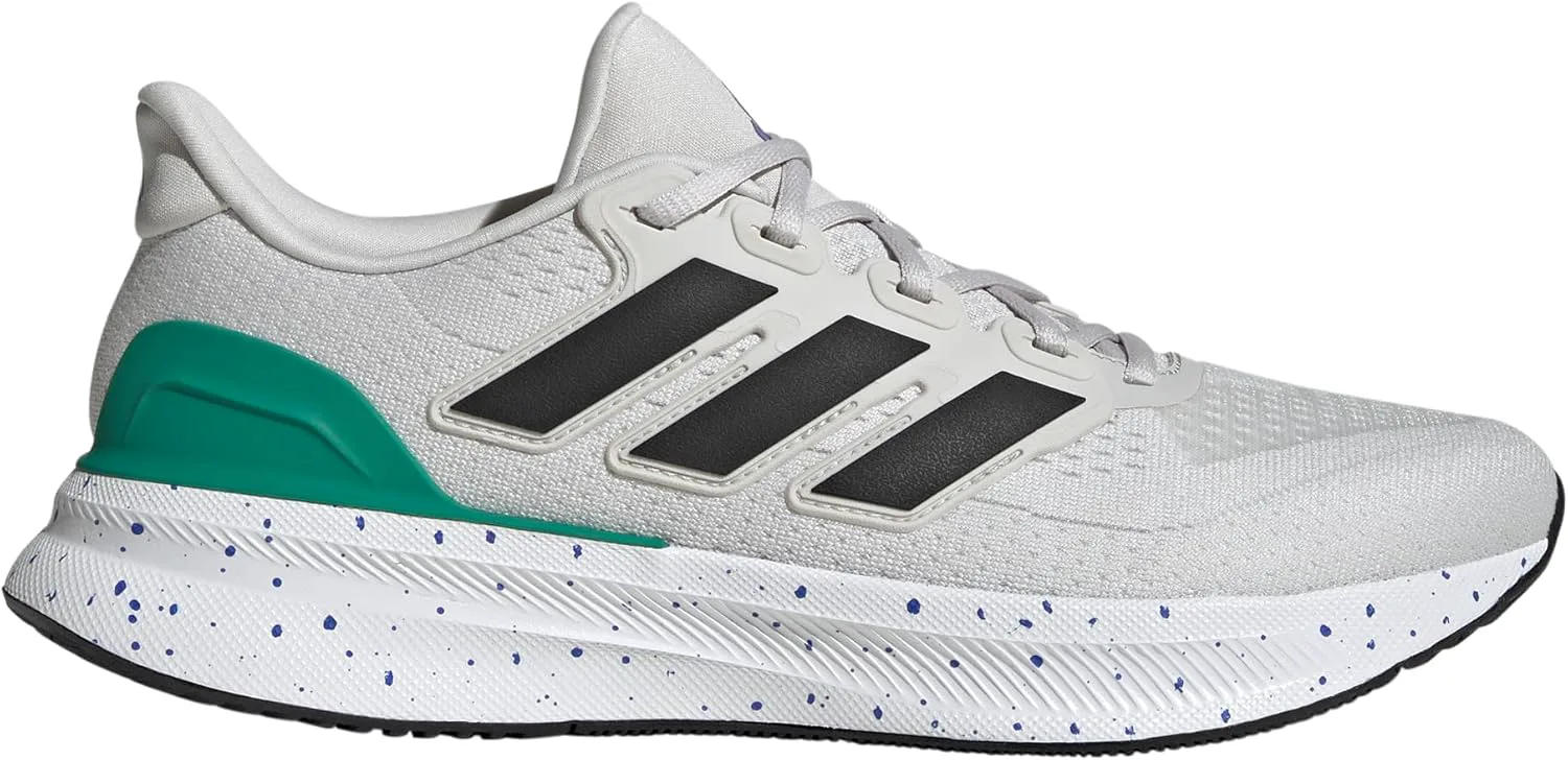 Мужские кроссовки Adidas Ultrarun 5, серый/черный/зеленый — фото 2