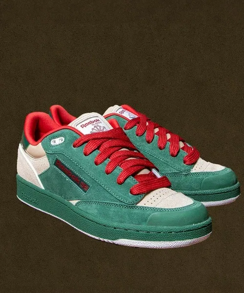 Унисекс кроссовки Club C Bulc Reebok тёмно-зелёные