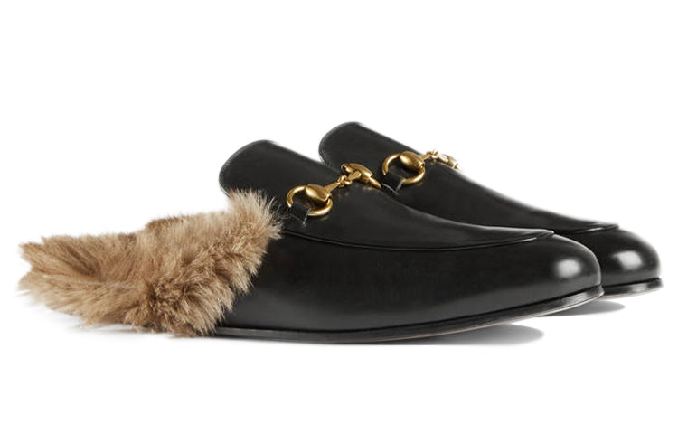 Сандалии Gucci Princetown Series Wool Slipper Black 397647-DKHH0-1063 — фото 3
