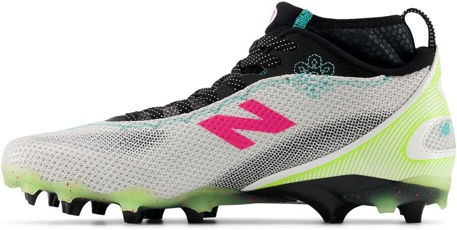 Мужские кроссовки для лакросса New Balance Freezelx V5, белый/черный — фото 2