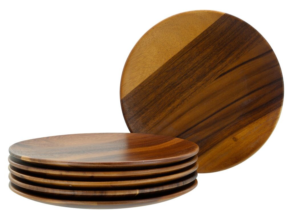 

CreaTable, 21578, Nature Collection дерево акации, тарелки 6 шт., дерево, коричневый