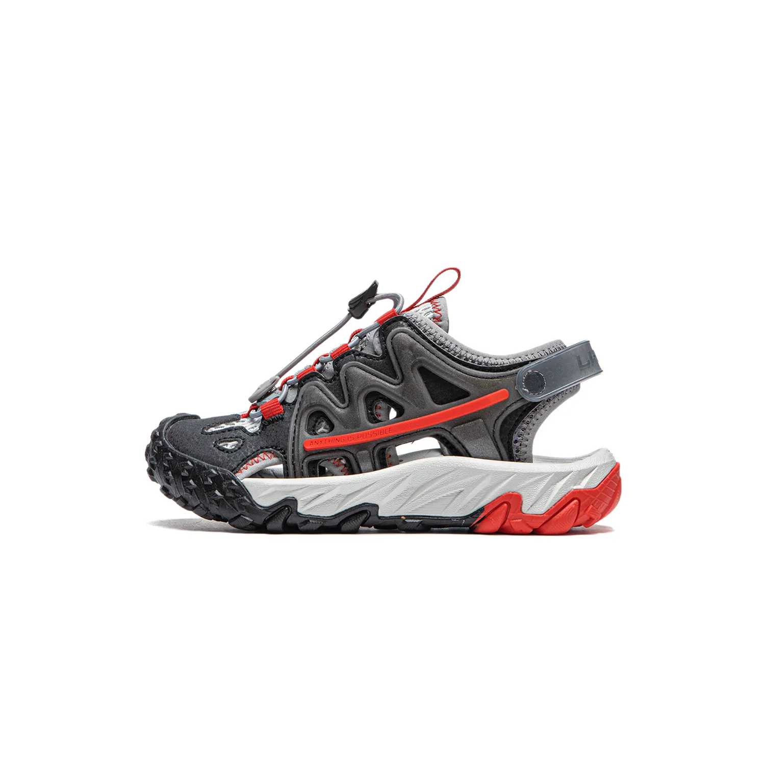 YOUNG Детские сандалии Li-Ning young sports life collection черный серый красный