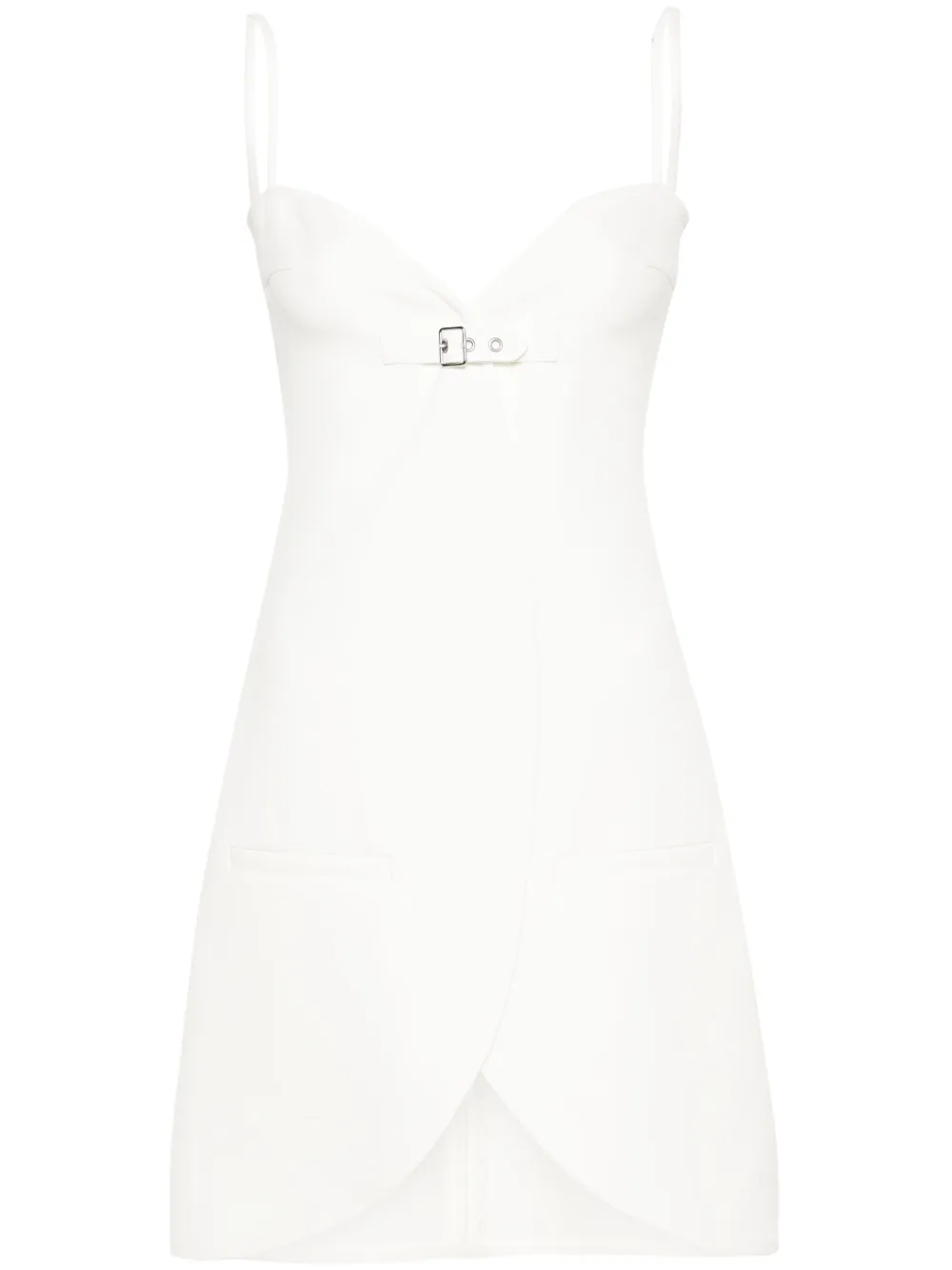 

Платье мини Ellipse строгого кроя Courrèges, белый
