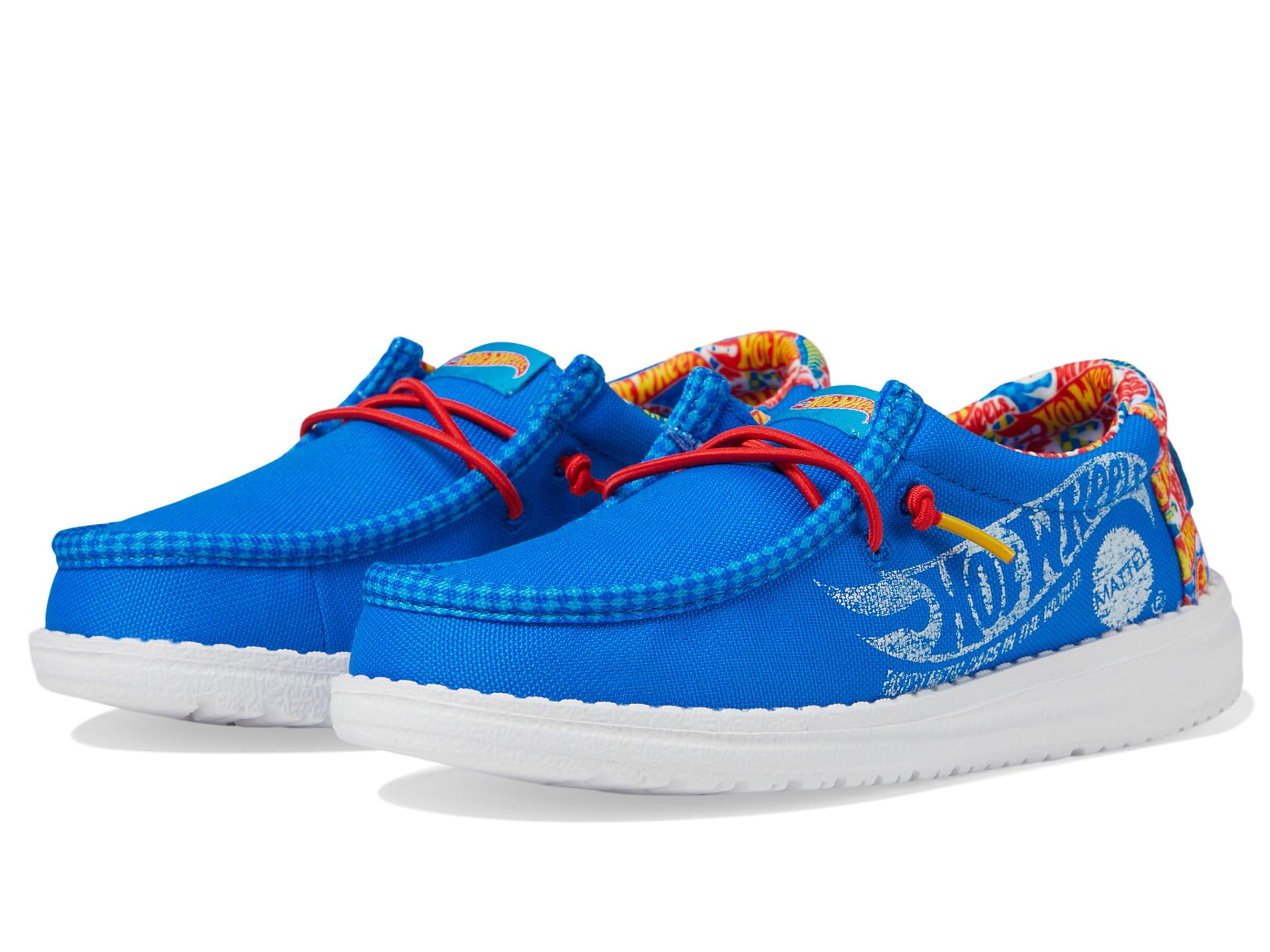 

Кроссовки Hey Dude Kids Wally Hot Wheels, Blue/Multi