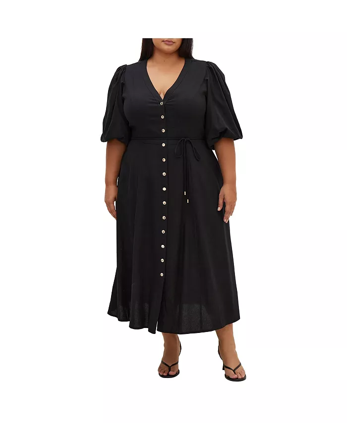 

Платье Plus Size Dahlia CITY CHIC, черный