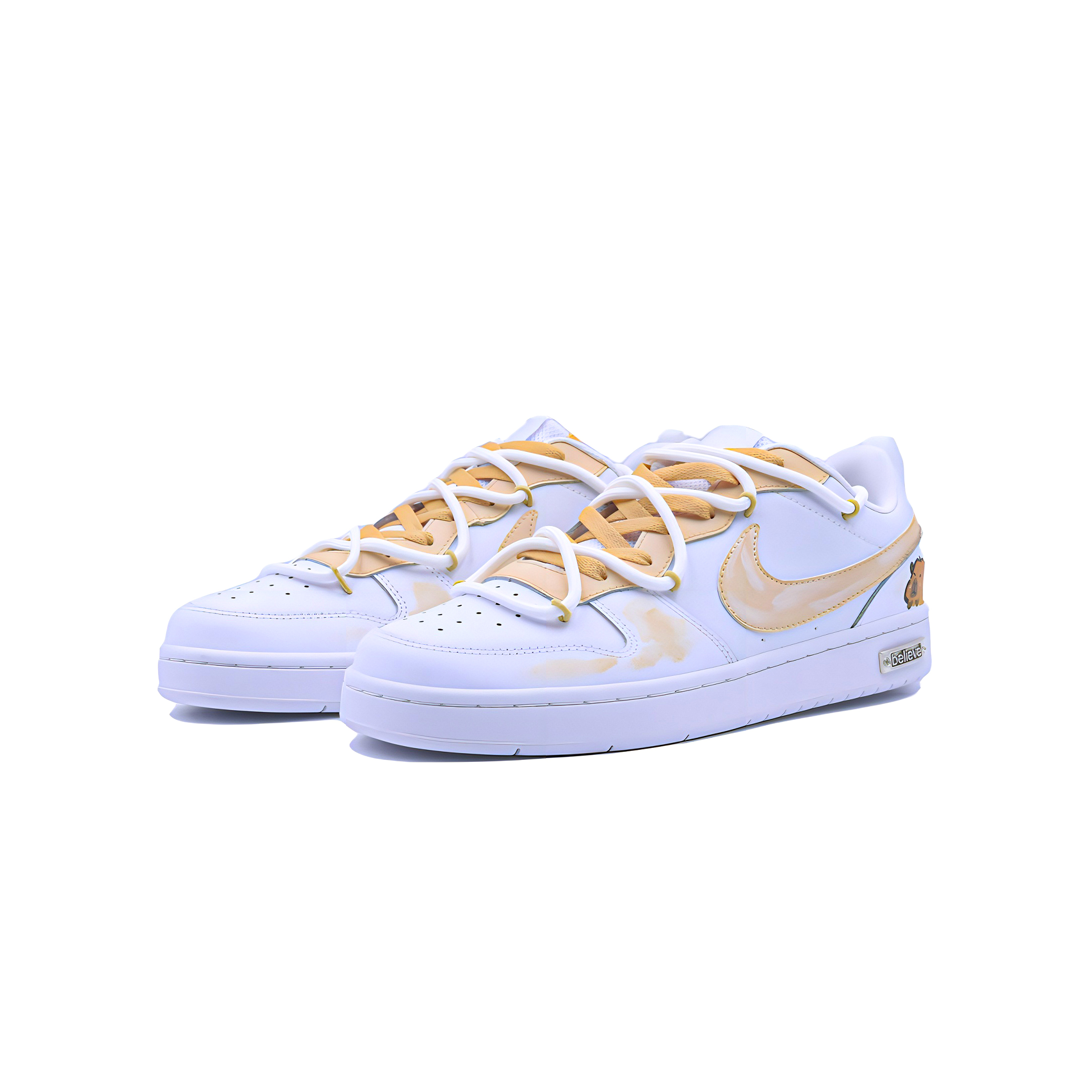 Детские скейтерские кроссовки Court Borough для младших школьников Nike, Saffron — фото 3