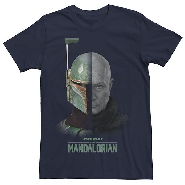 

Футболка Big & Tall The Mandalorian Boba Fett Split Face Star Wars