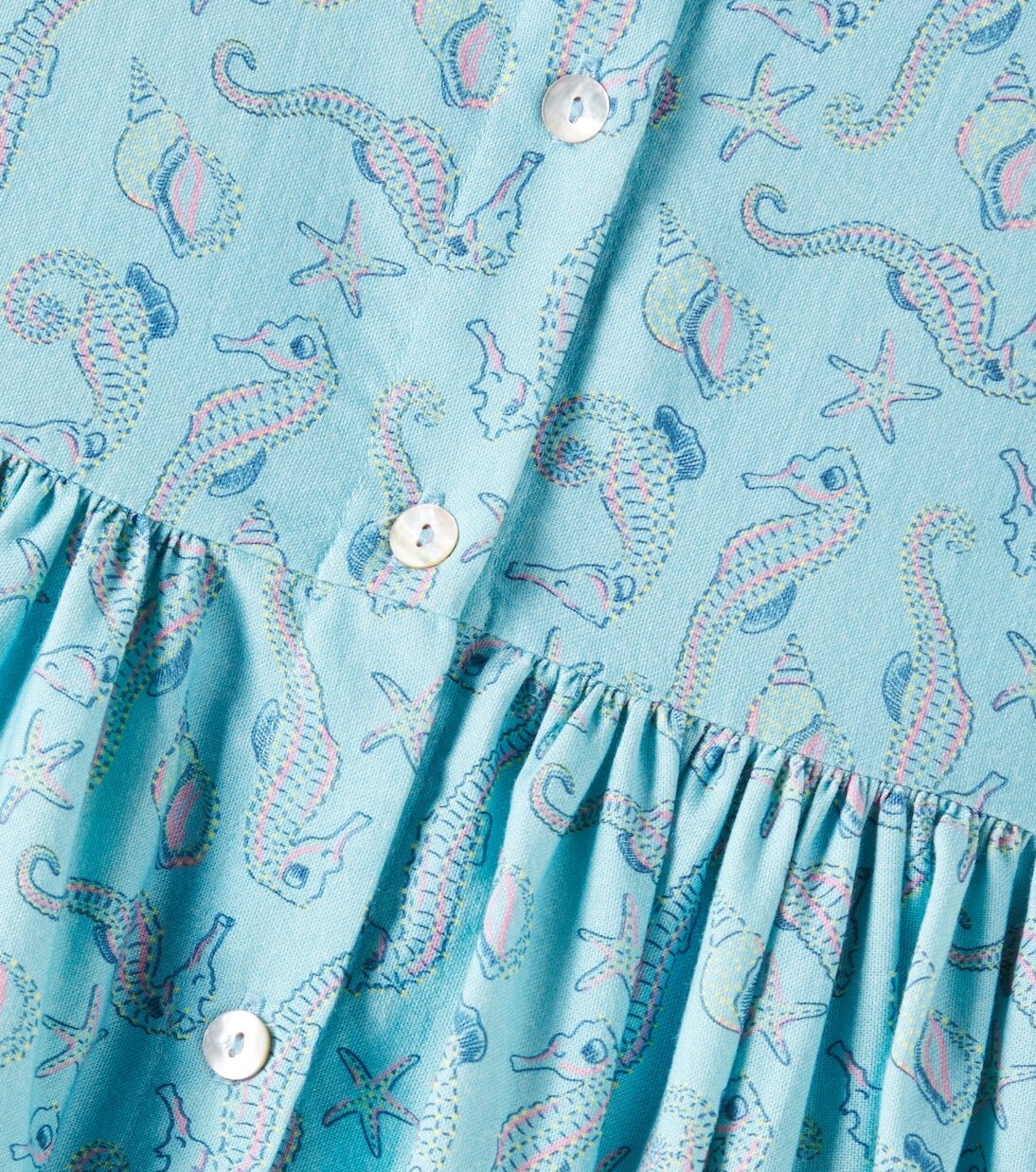 Платье из хлопка с принтом Io The New Society, Seahorses Print — фото 2