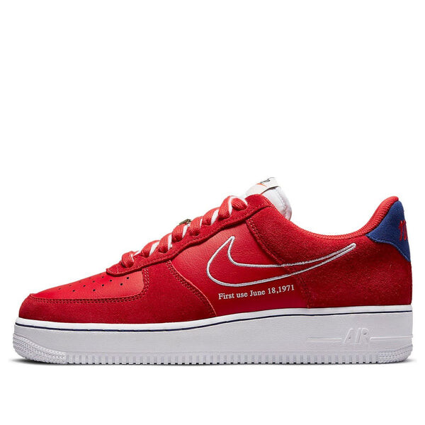 

Кроссовки air force 1 '07 lv8 'first use - university red' Nike, красный