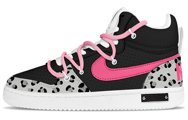

Кроссовки Nike Court Borough Skateboarding Shoes Men Mid-top Pink, черный