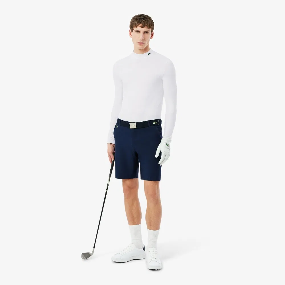 Мужской гольф Lacoste, базовый слой для гольфа, белый — фото 4