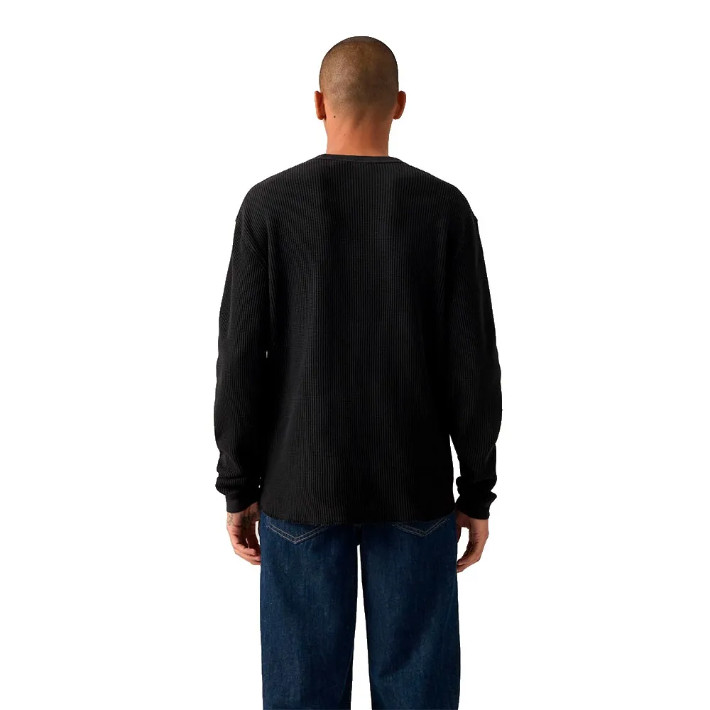 Футболка с длинным рукавом Levi's Thermal Relaxed Fit, черный — фото 2