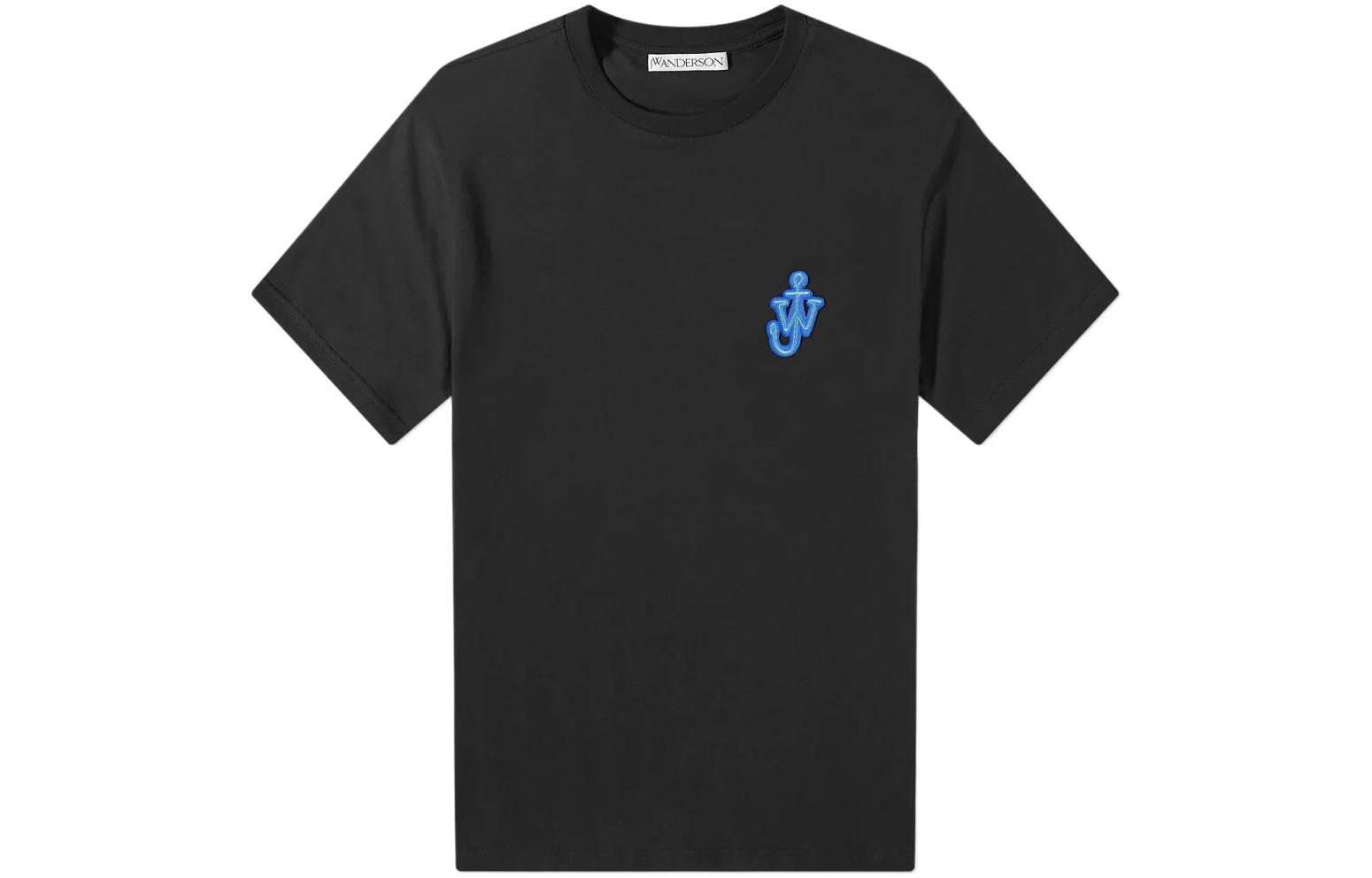 

Футболка с вышитым логотипом JW Anderson, черный