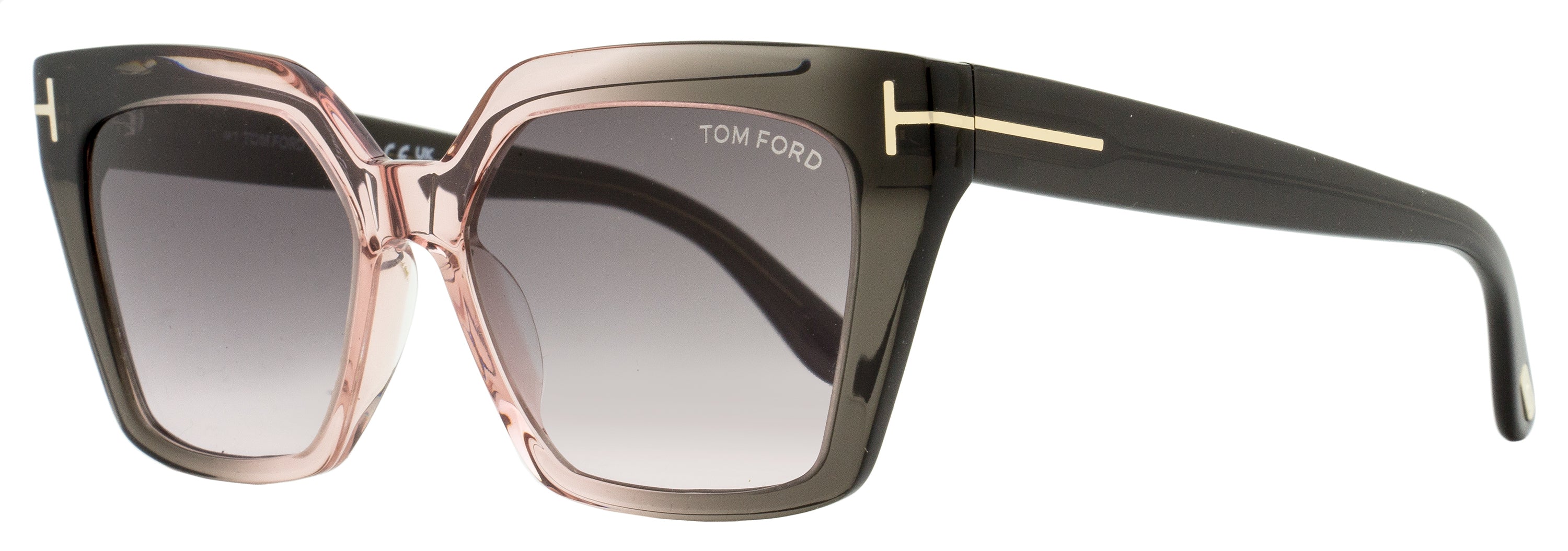 

Женские солнцезащитные очки Tom Ford Winona TF1030 20G серо-розовые 53 мм