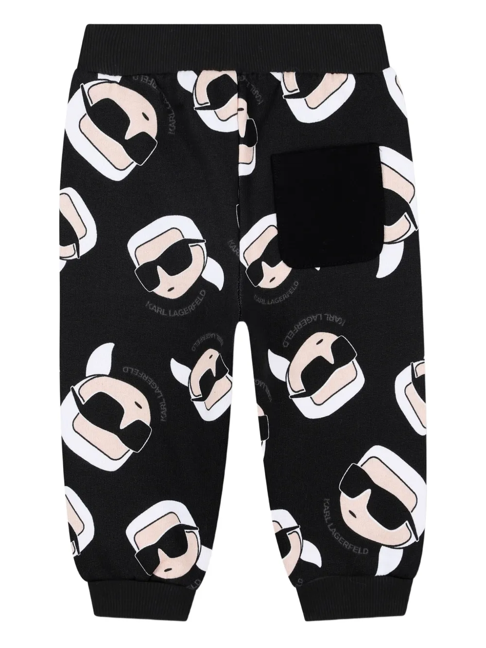 Спортивные брюки с принтом Ikon KARL LAGERFELD KIDS, черный — фото 2