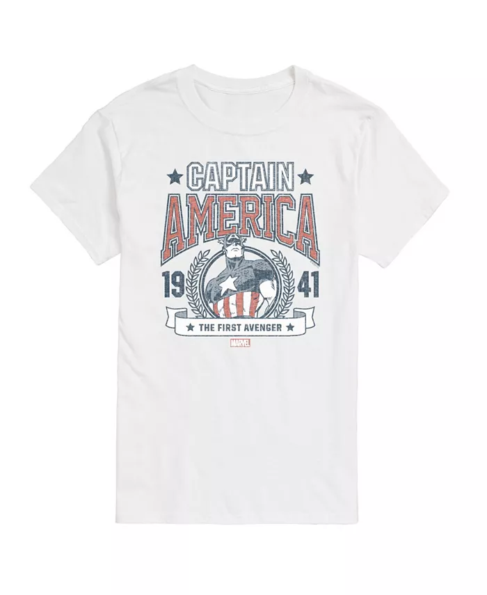

Мужская футболка с коротким рукавом Captain America AIRWAVES, белый