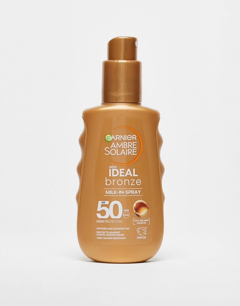 

Garnier Ambre Solaire Ideal Bronze Молочко-спрей для загара SPF50, 150 мл