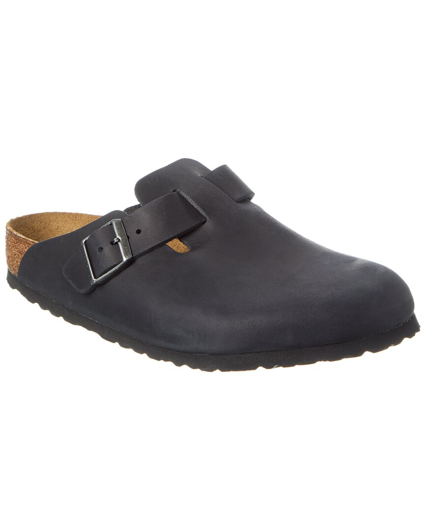 Сабо Birkenstock Boston Oiled Leather, черный