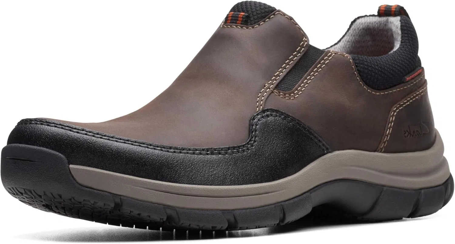 Мужские туфли Clarks Walpath Step, Dark Brown Leather