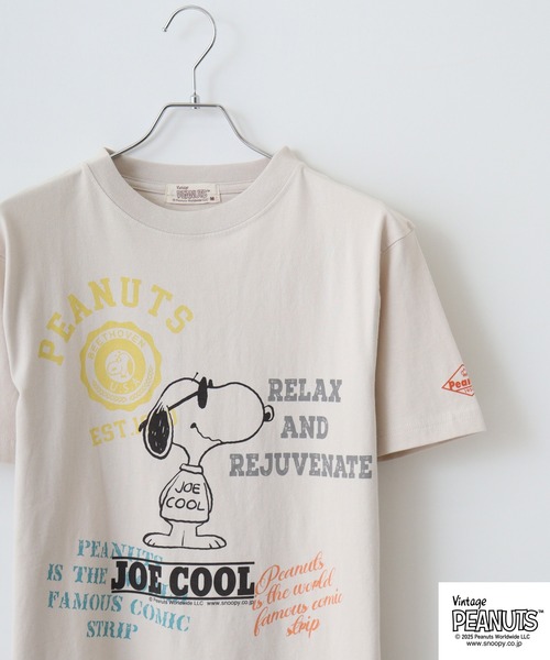 

Футболка с пигментным принтом Peanuts, цвет слоновая кость, бренд Peauts