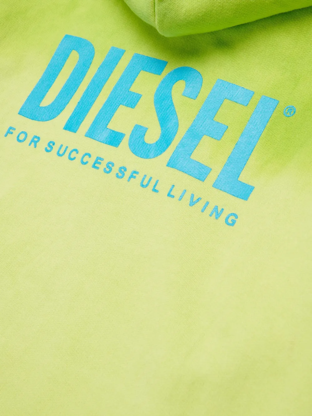 Худи shade over на молнии Diesel Kids, зеленый — фото 4