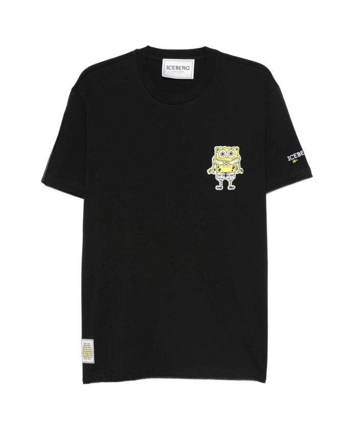 

Футболка с графическим принтом и круглым вырезом Iceberg, черный