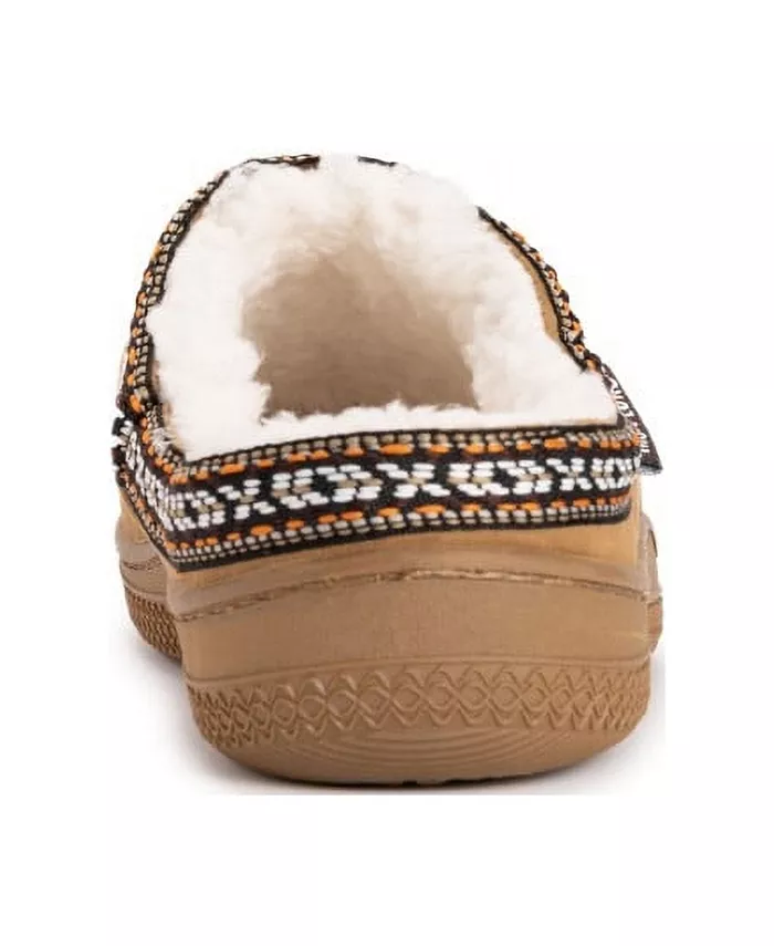 Женские сабо из искусственной замши MUK LUKS, коричневый/бежевый — фото 4