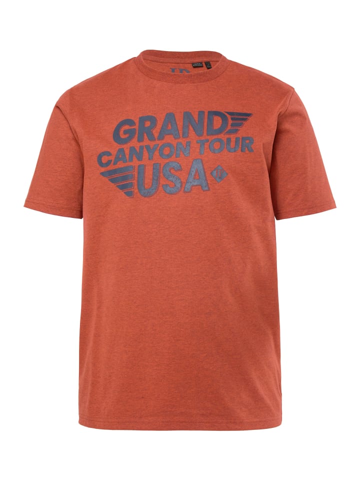 

Футболка с короткими рукавами кирпично-коричневого цвета JP1880, Коричневый, Футболка с короткими рукавами кирпично-коричневого цвета JP1880