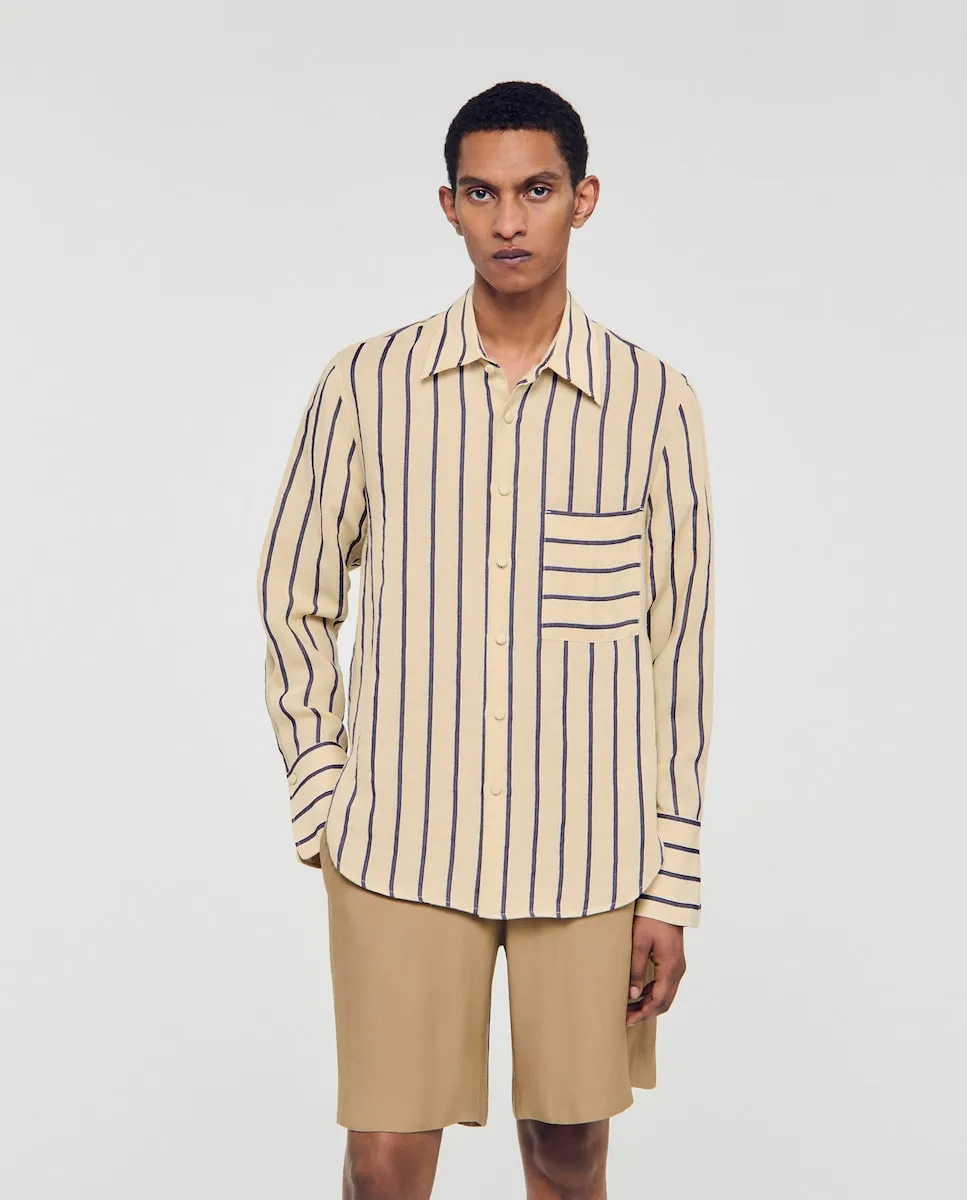 

Мужская рубашка в полоску Sandro, желтый