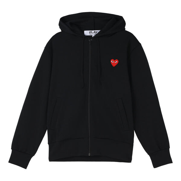 

Толстовка heart hooded sweatshirt 'black' Comme Des Garcons Play, черный