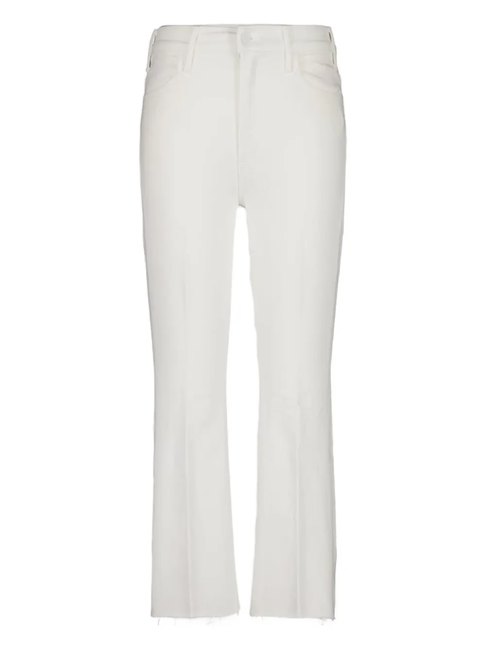 

Джинсы Lil' Hustler с бахромой Mother, белый