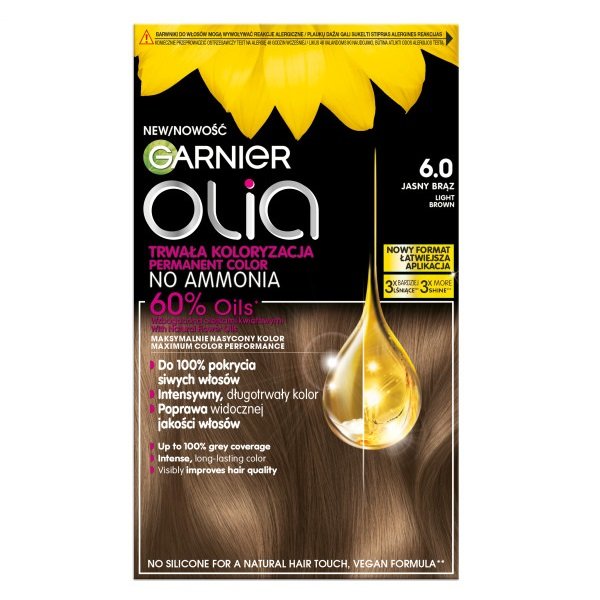 

Краска для волос Garnier Olia 6.0 Светло-коричневый