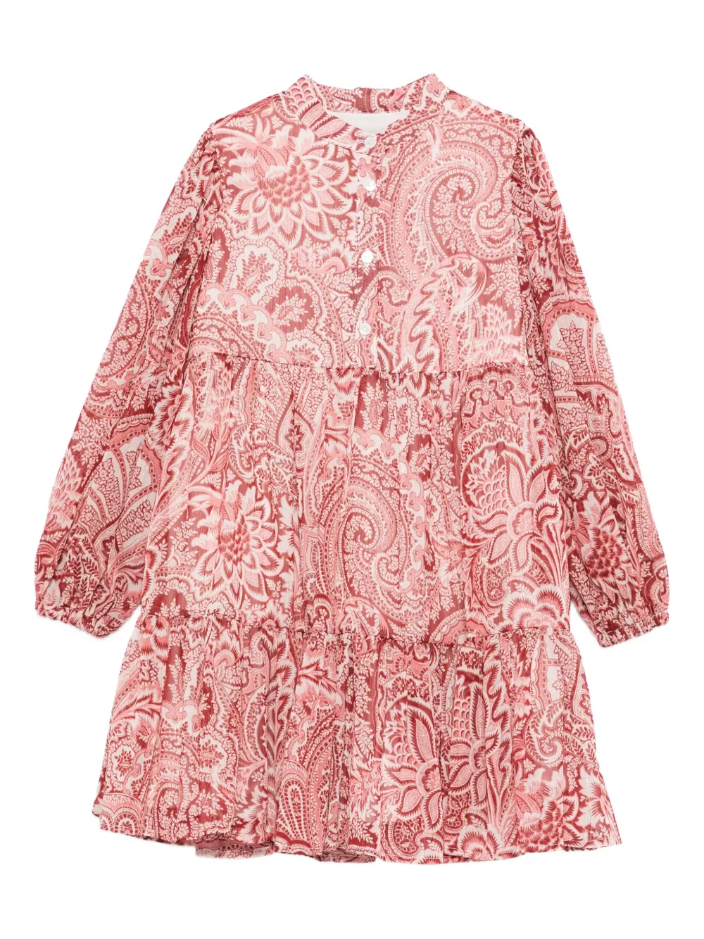 

Ярусное платье с принтом пейсли ETRO KIDS, розовый