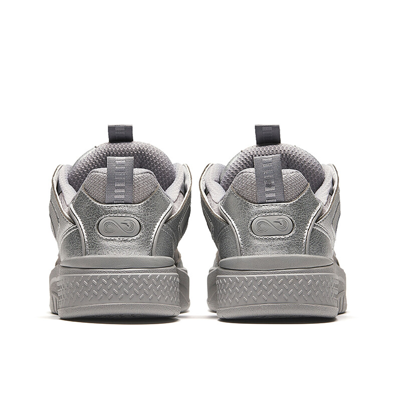 Кроссовки ANTA Skateboarding Shoes Men Low-top Pigeon Gray / Metallic Titanium, серый — фото 4