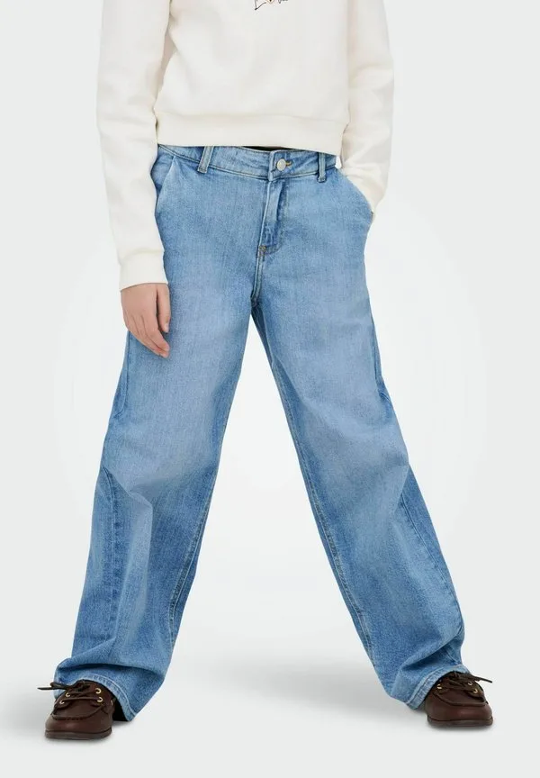 Джинсы mit weitem bein kogpalma mittlere taille weiter beinschnitt джинсы прямые джинсы Only Girls, Light Blue Denim — фото 2