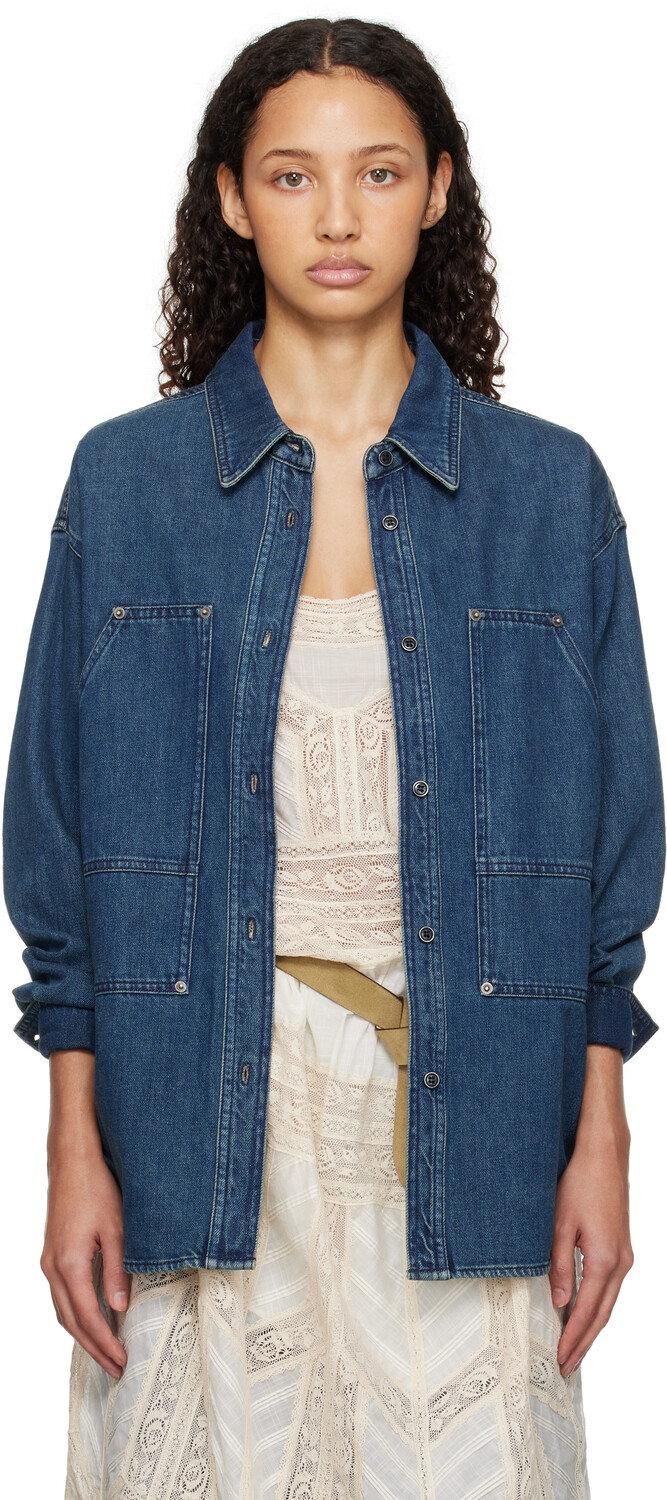 

Синяя джинсовая куртка Okely Isabel Marant Etoile